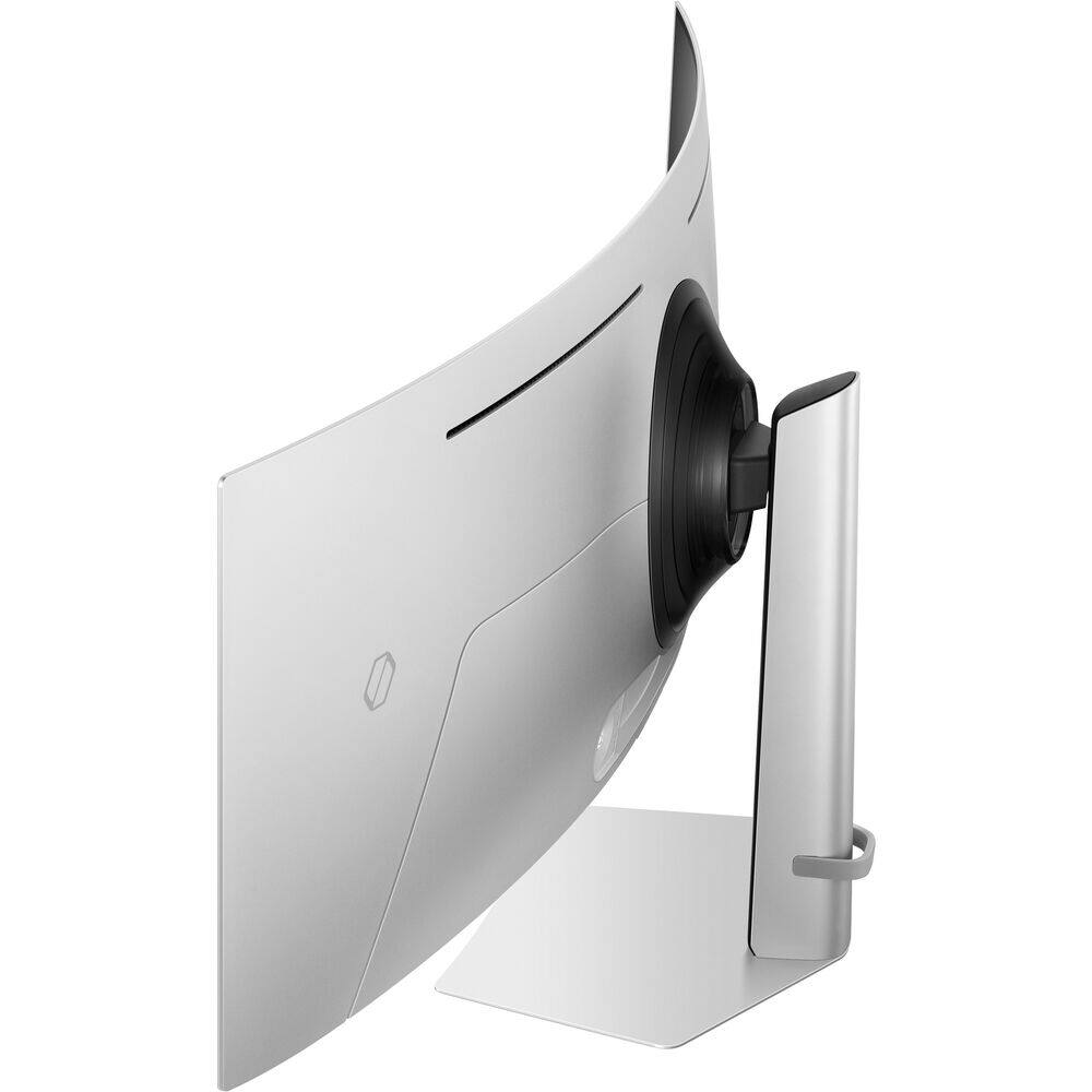 Alt View 3. Samsung - 49 inch Odyssey G9 Dual QD-OLED Curved Ultrawide Gaming Monitor LS49DG910SNXZA - Silver.