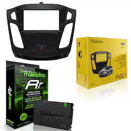 Maestro - iDatalink KIT-FOC1 Dash Kit + ADS-MRR Interface Module Fits select 2012-18 Ford Focus vehicles - Black