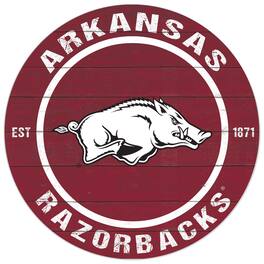 Jardine - Arkansas Razorbacks 20'' x 20'' Indoor/Outdoor Circle Sign - Red