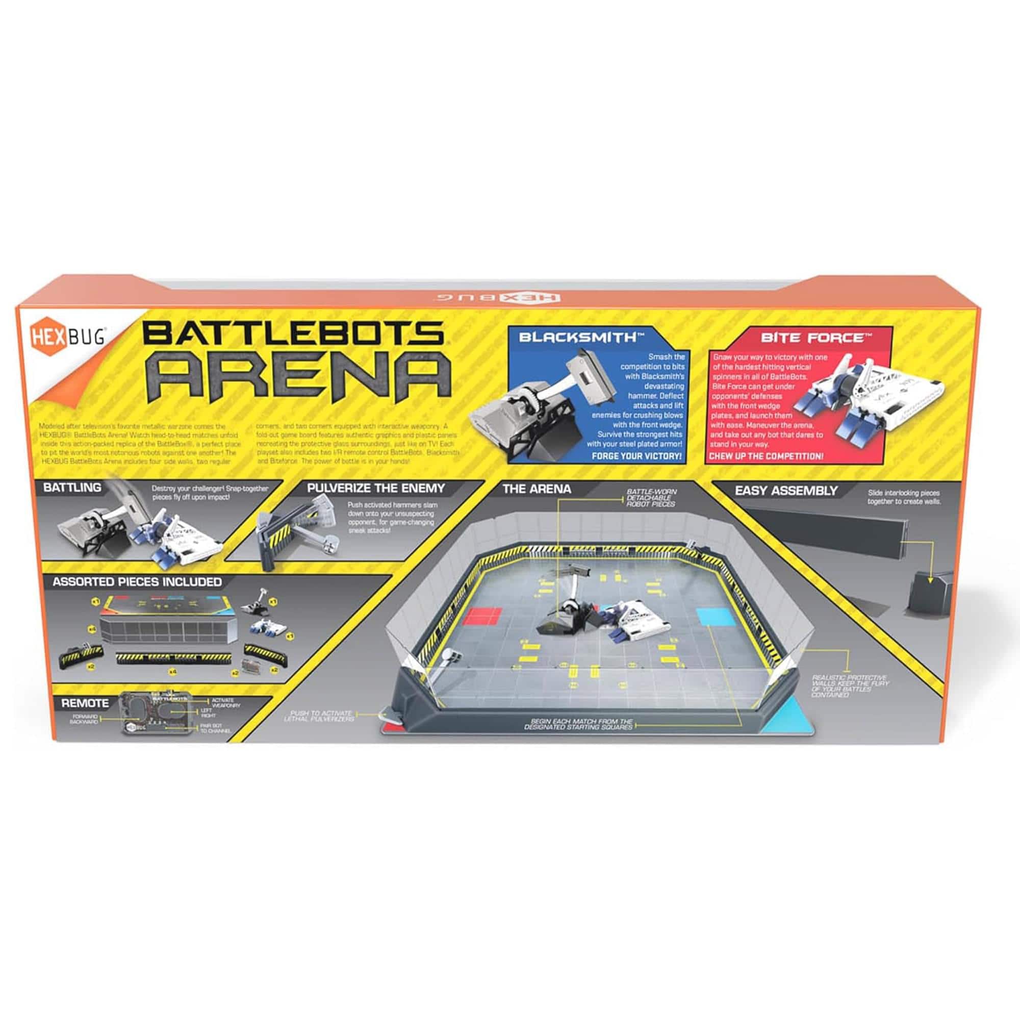Hasbro Hexbug Battlebots Arena | Bite Force and Blacksmith Black