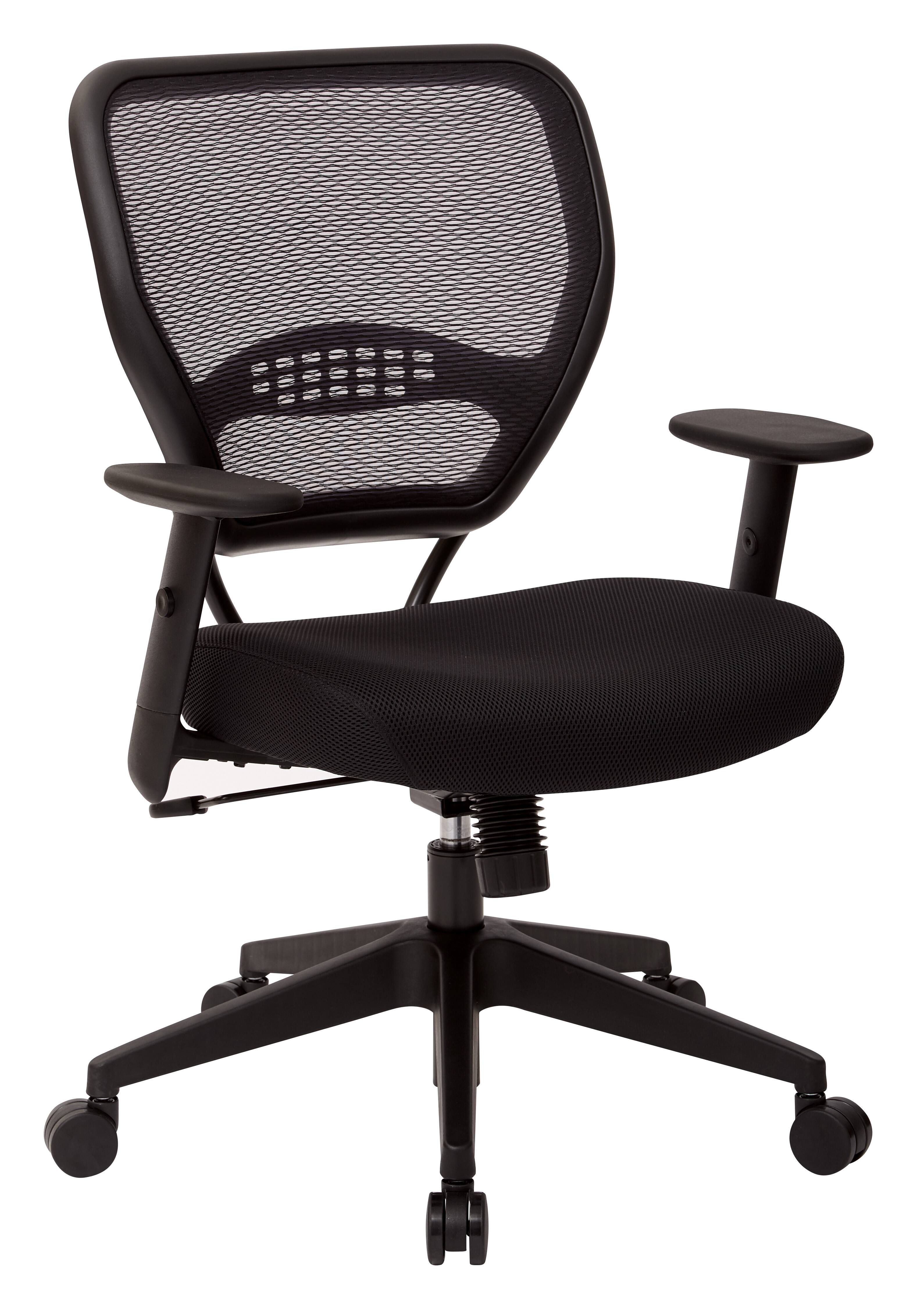 Angle. Office Star Products - Space Seating Mesh Fabric Manager Chair - Black.