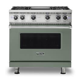 Viking - 5-Series Gas Sealed Burner Range - Eucalyptus