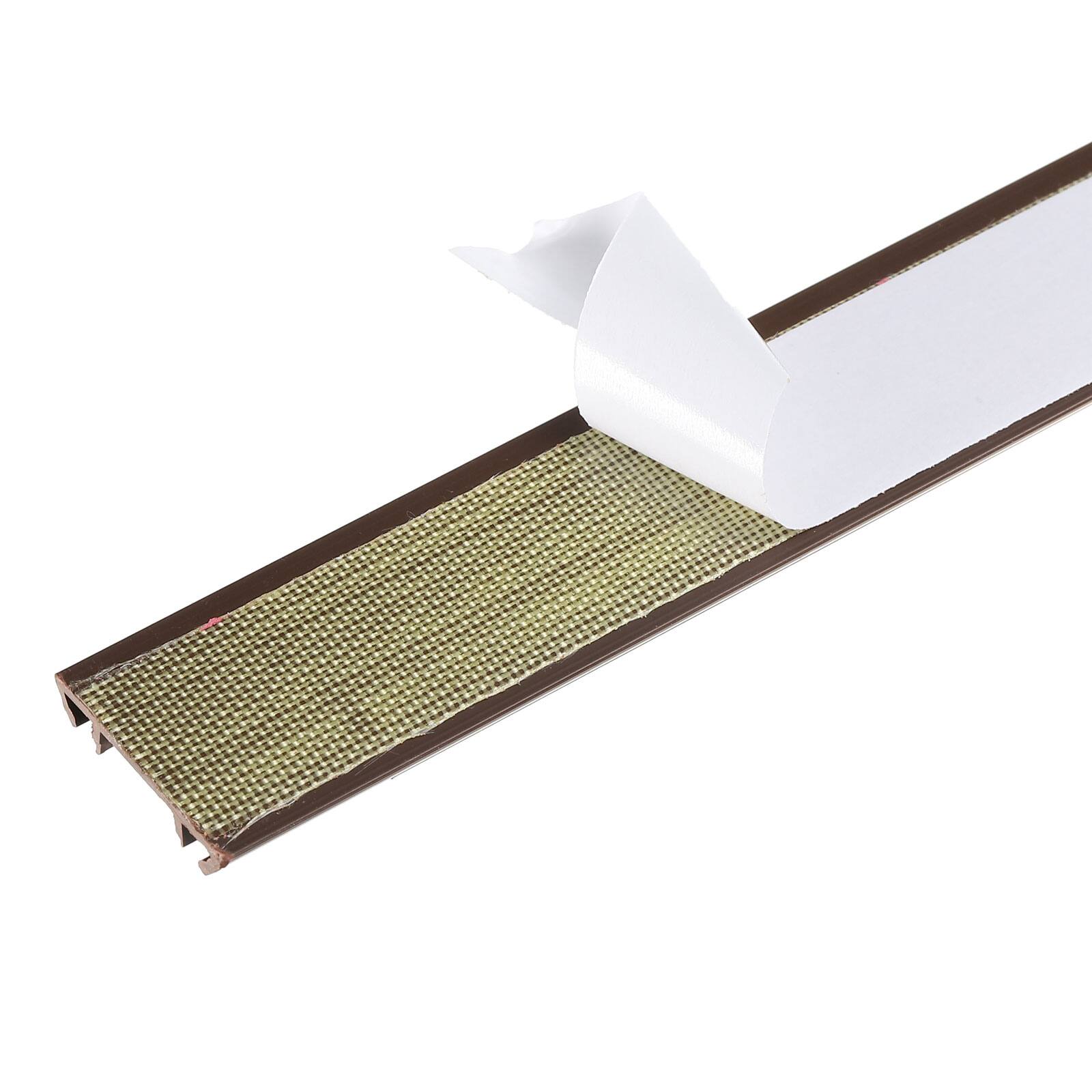 Alt View 3. Unique Bargains - Floor/Wall Cable Raceway Cord Cover 39"Lx1"Wx0.4"H Cord Hider Channel Self-Adhesive for TV Wire Management - Black Brown.