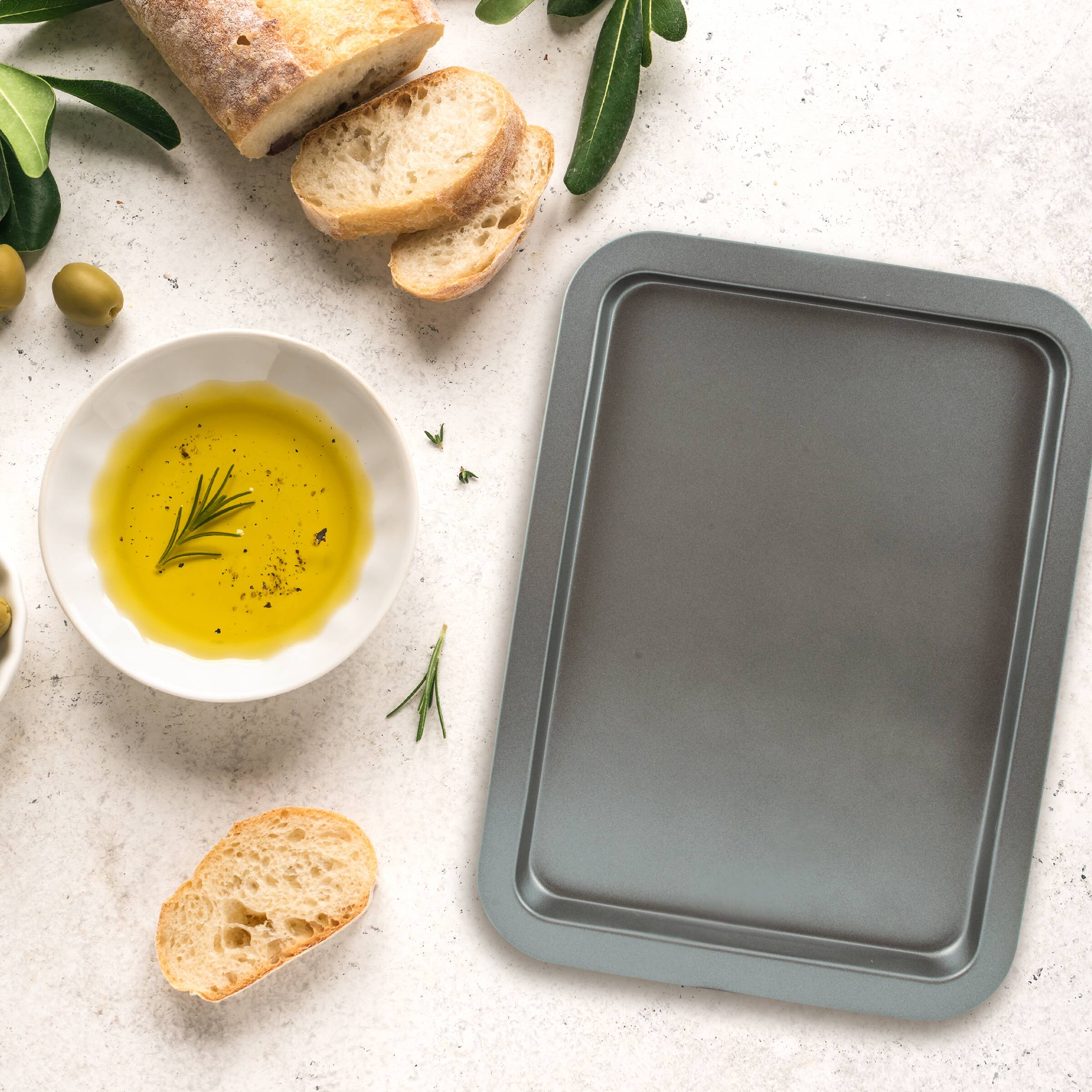 Alt View 3. Range Kleen - Range Kleen B01SC Nonstick Small Cookie Sheet, 15 x 10.75 Inch - Alluring grey color.