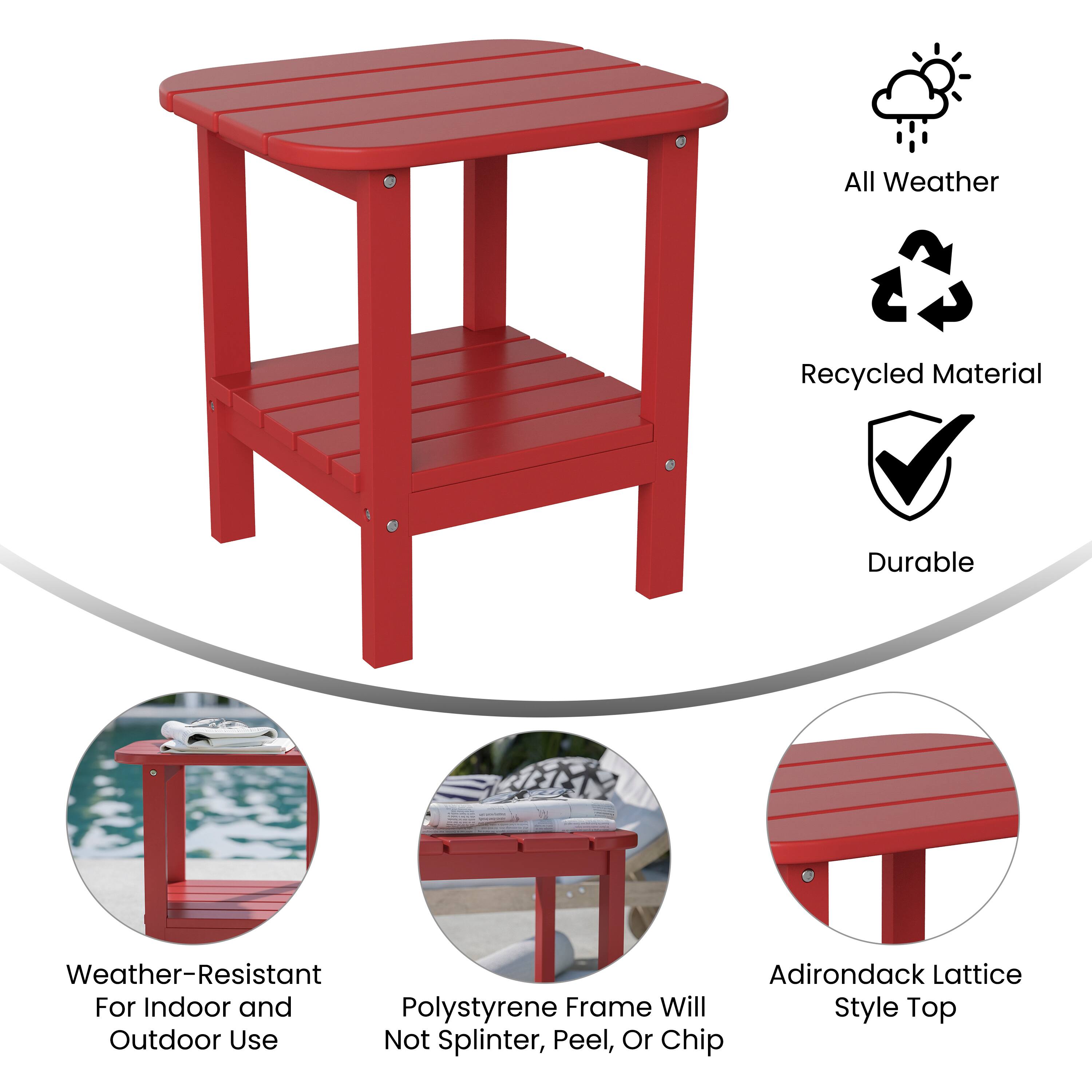 All Weather Recycled Material Durable Weather-Resistant Adirondack Lattice For Indoor and Outdoor Use Not Splinter, Peel, Or Chip