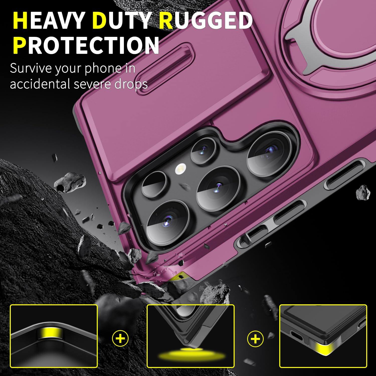 HEAVY DUTY RUGGED PROTECTION  
Survive your phone in accidental severe drops