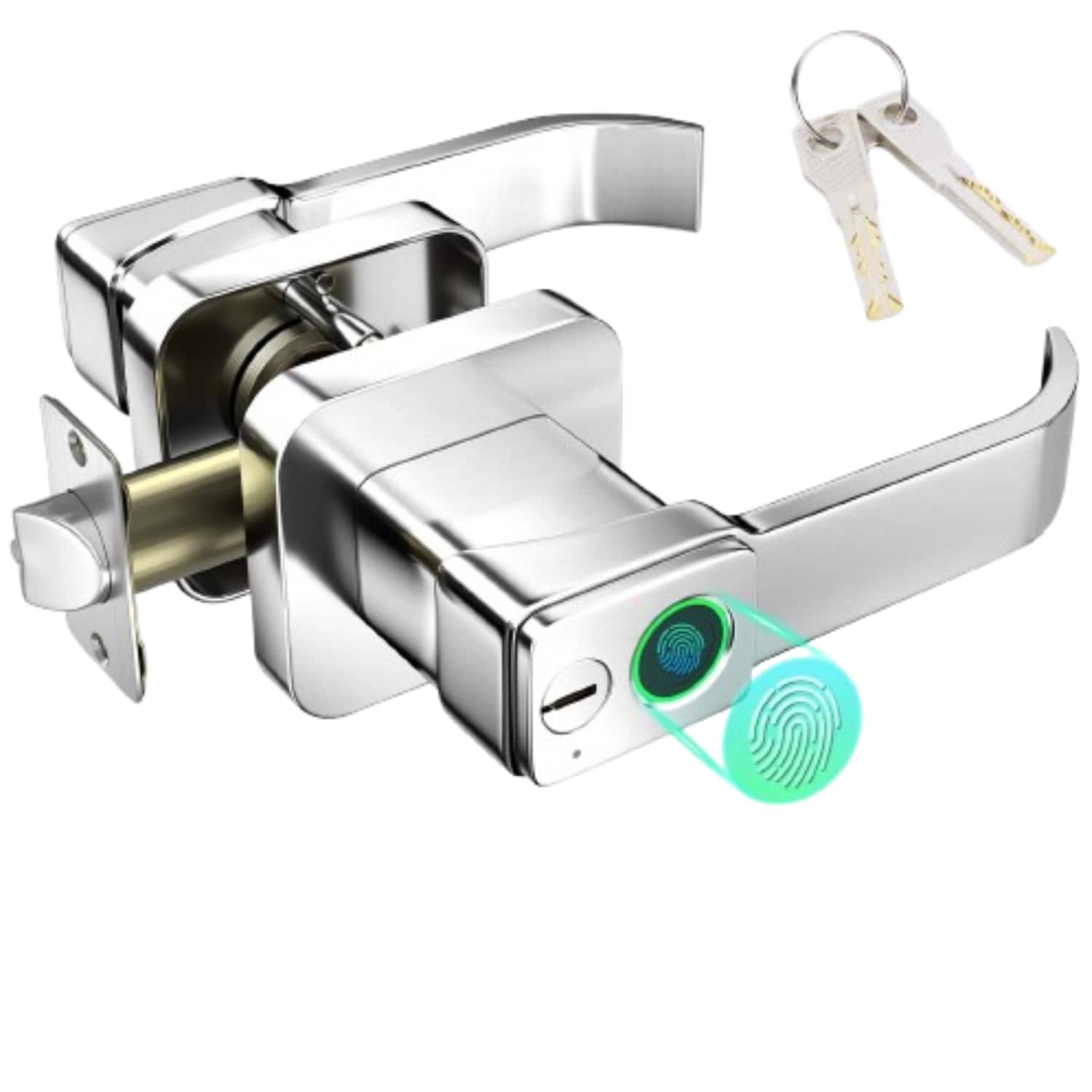 Stock Preferred - Smart Fingerprint Door Lock - Silver
