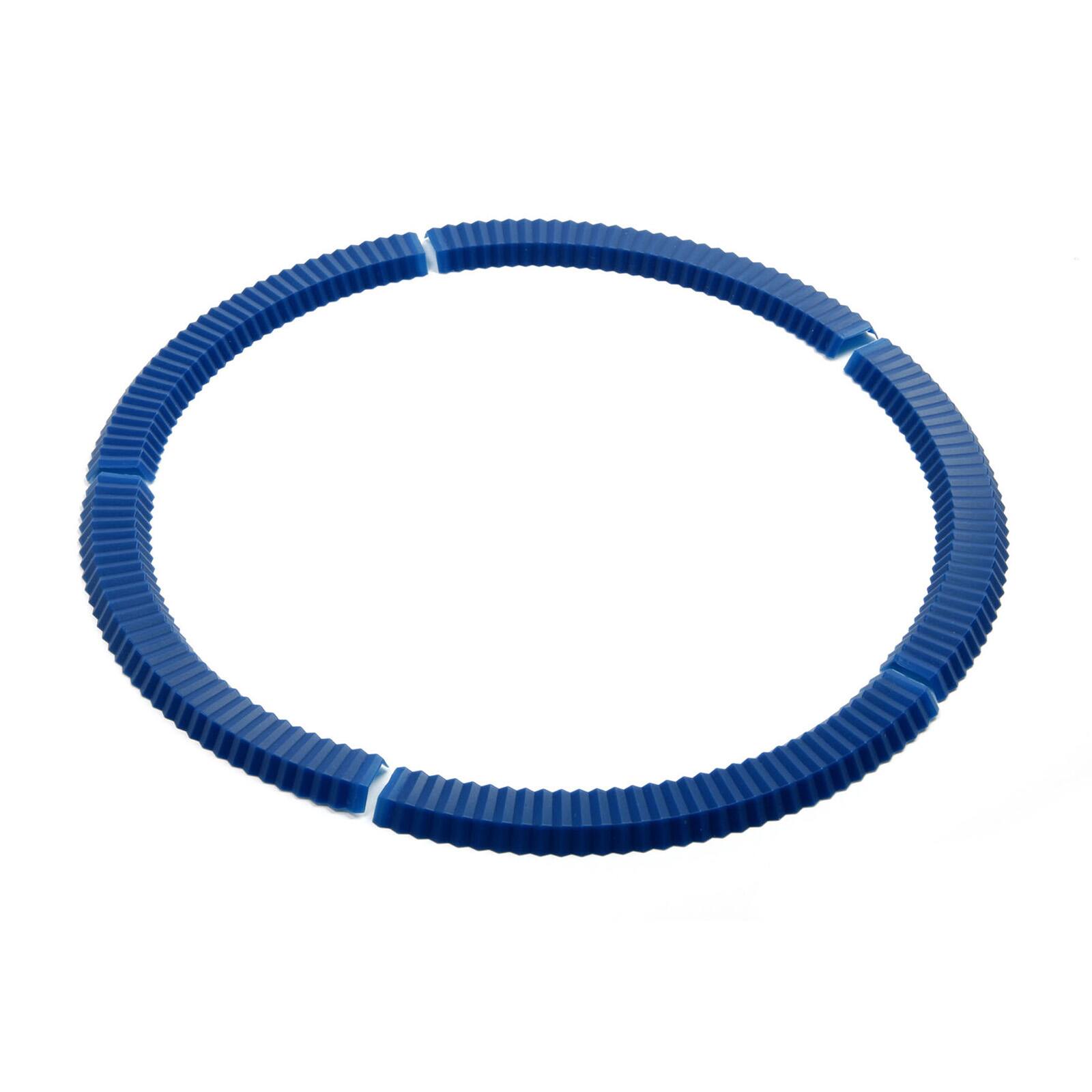 Front. Norpro - Silicone Pie Crust Shields – 5-Piece Adjustable Set, Blue - Blue.
