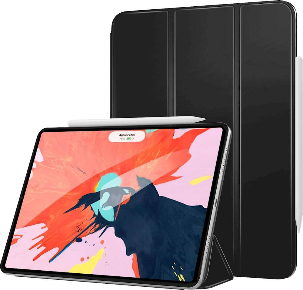 Left. SaharaCase - Magnetic Smart Folio Case for Apple iPad Pro 11" (2nd, 3rd, and 4th Gen 2020-2022) - Black.