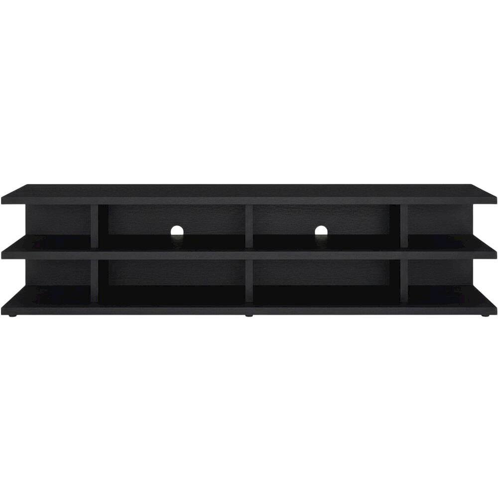 Alt View 3. FurniFact - Black 78-Inch 2-Tier TV Stand Media Console with Contemporary Style - Black.