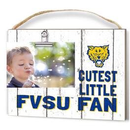 Jardine - Fort Valley State Wildcats 8'' x 10'' Cutest Little Weathered Logo Clip Photo Frame - White