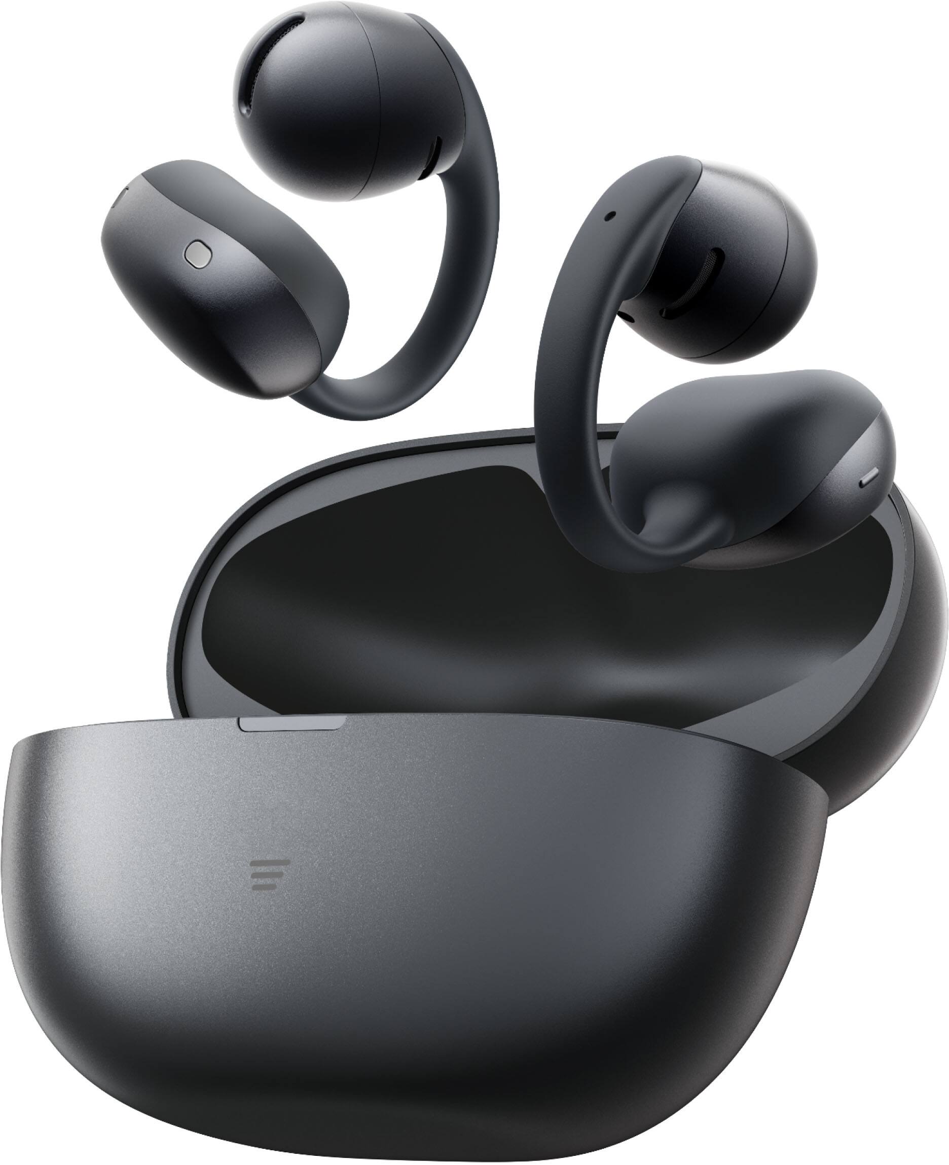 Alt View 2. Shokz - OpenDots Air Open-Ear Clip-On True Wireless Bluetooth Earbuds - Black.
