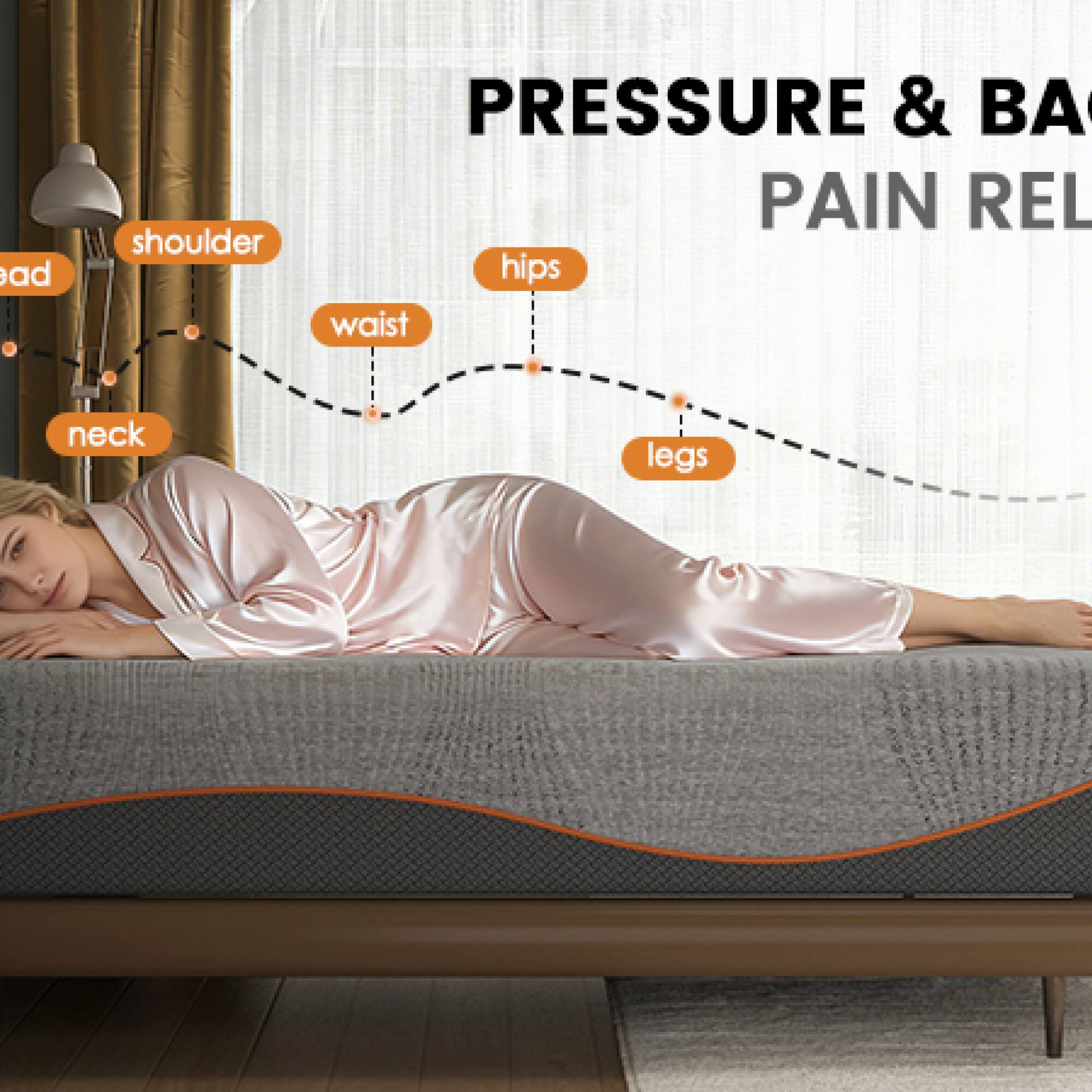 PRESSURE & BACK PAIN RELIEF

shoulder  
waist  
hips  
legs  
neck