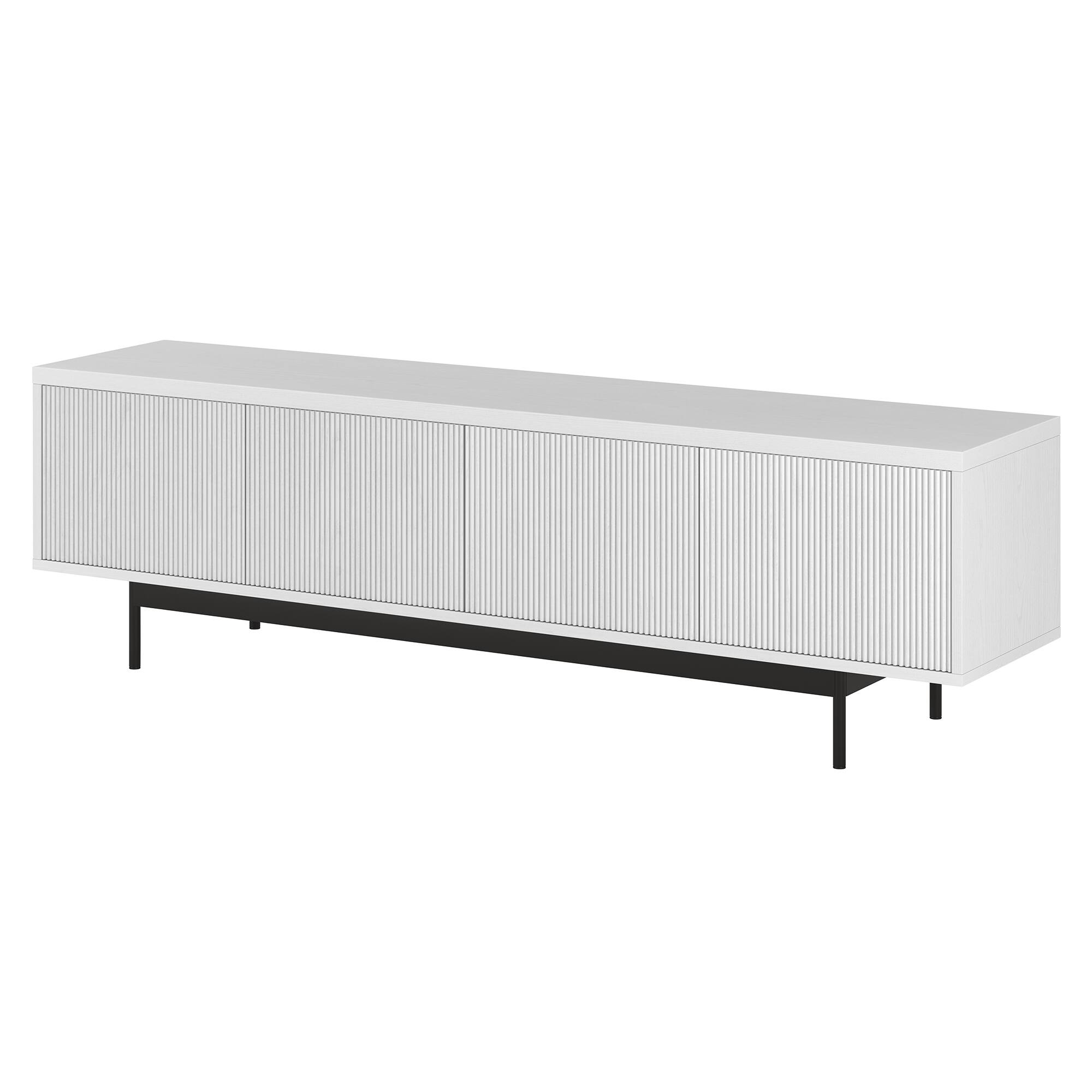 Alt View 14. Hudson&Canal - Whitman TV Stand Fits Most TVs up to 75 inches - White.