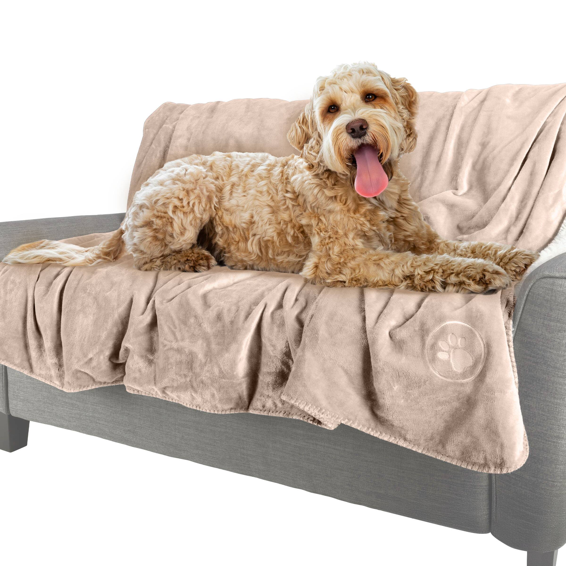 PetMaker - Waterproof Dog Blanket 60x70-Inch Reversible Dog Blanket for Couch, Bed, or Car Protects from Spills, Stains, or Pet Fur - Tan price history on PriceWatchPro