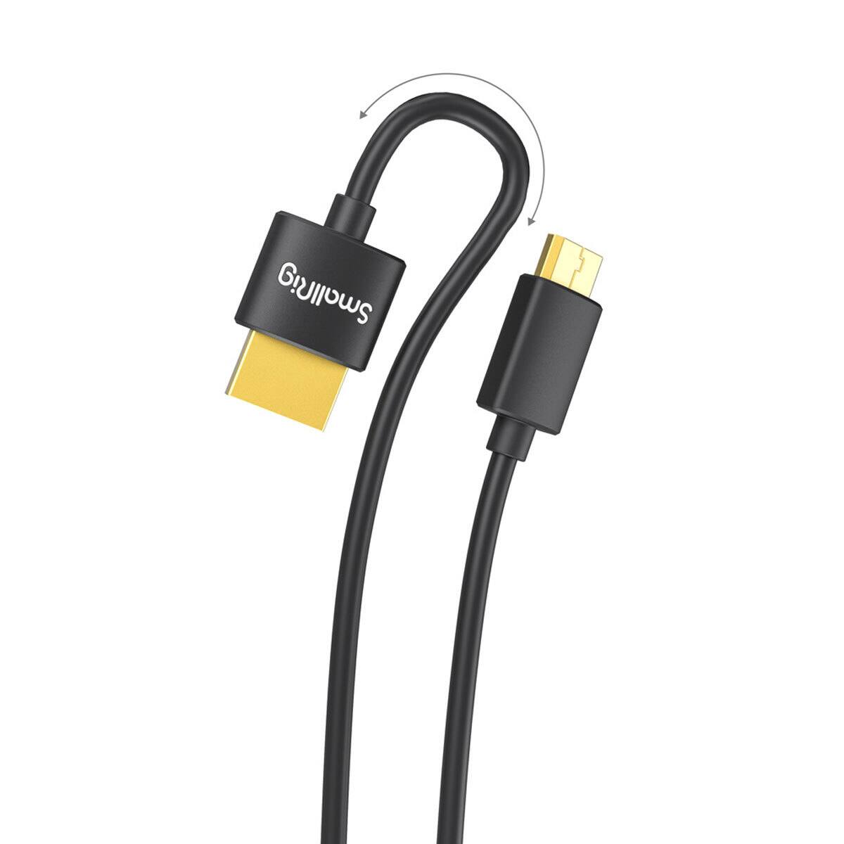 Alt View 3. Smallrig - SmallRig Ultra Slim 4K HDMI Type C to A Cable, 13.8".