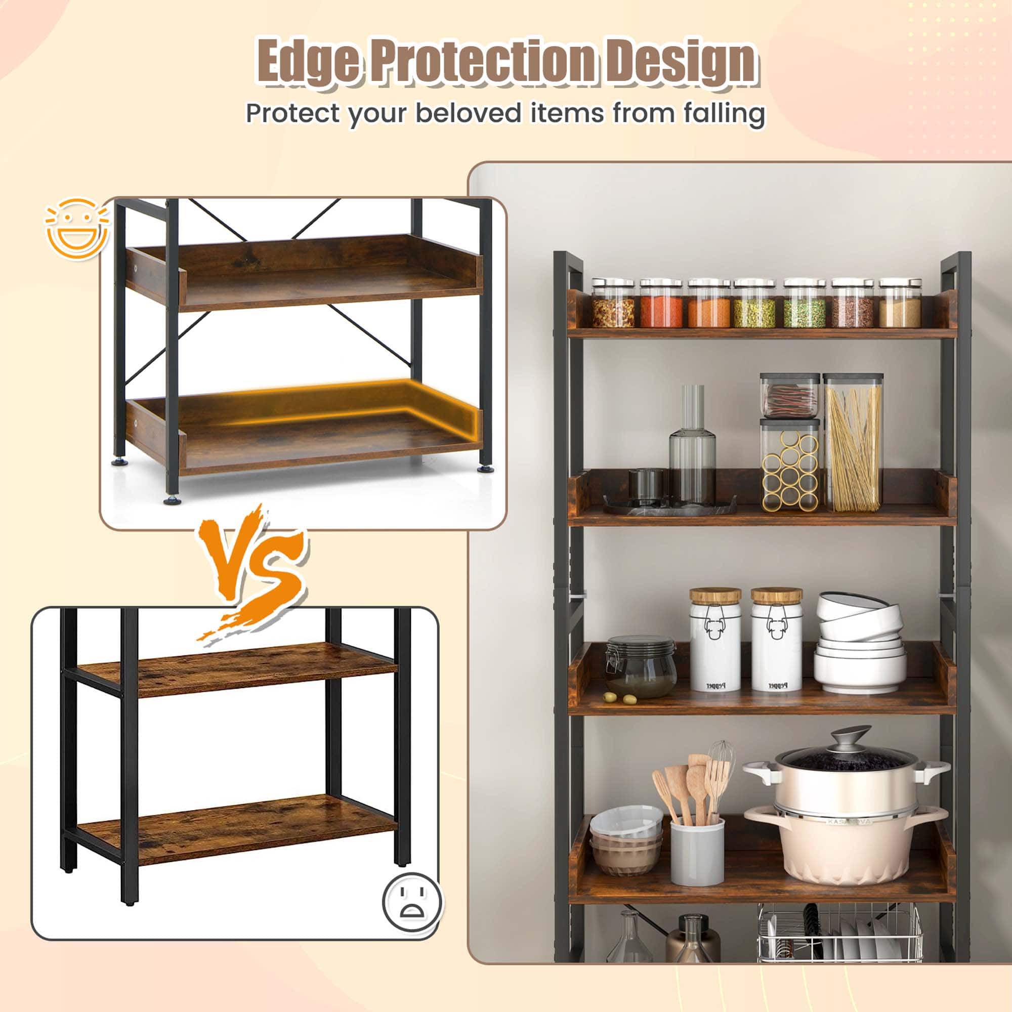 Edge Protection Design: Protect your beloved items from falling.