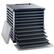 Front. LEM Product - Mighty Bite 10 Tray Double Door Dehydrator - Black.