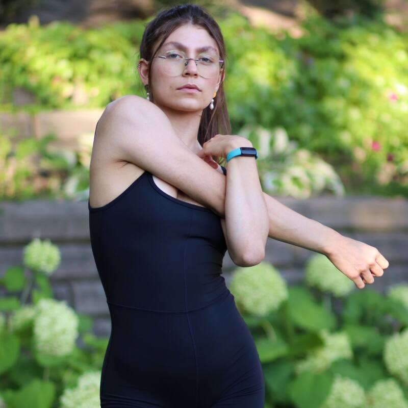 Left. StrapsCo - Active Band Silicone Rubber Watch Strap For Fitbit Inspire 3 (Short-Medium) - Red.