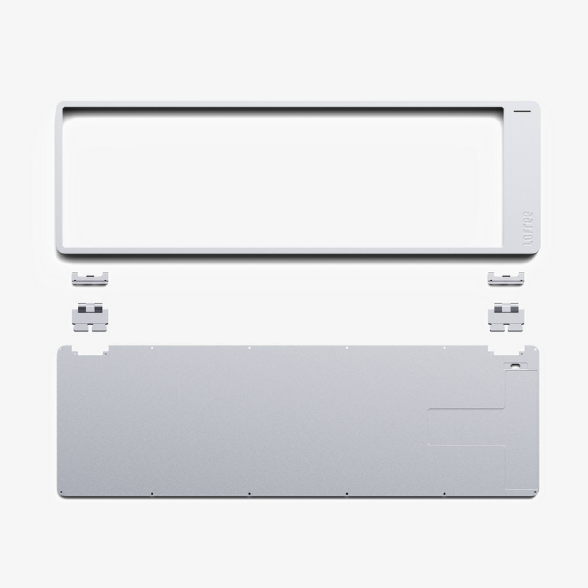 Alt View 3. Lofree - Lofree Flow2 100-Key Triple-Mode Low-Profile Mechanical Keyboard with Surfer Linear Switches - White - White.