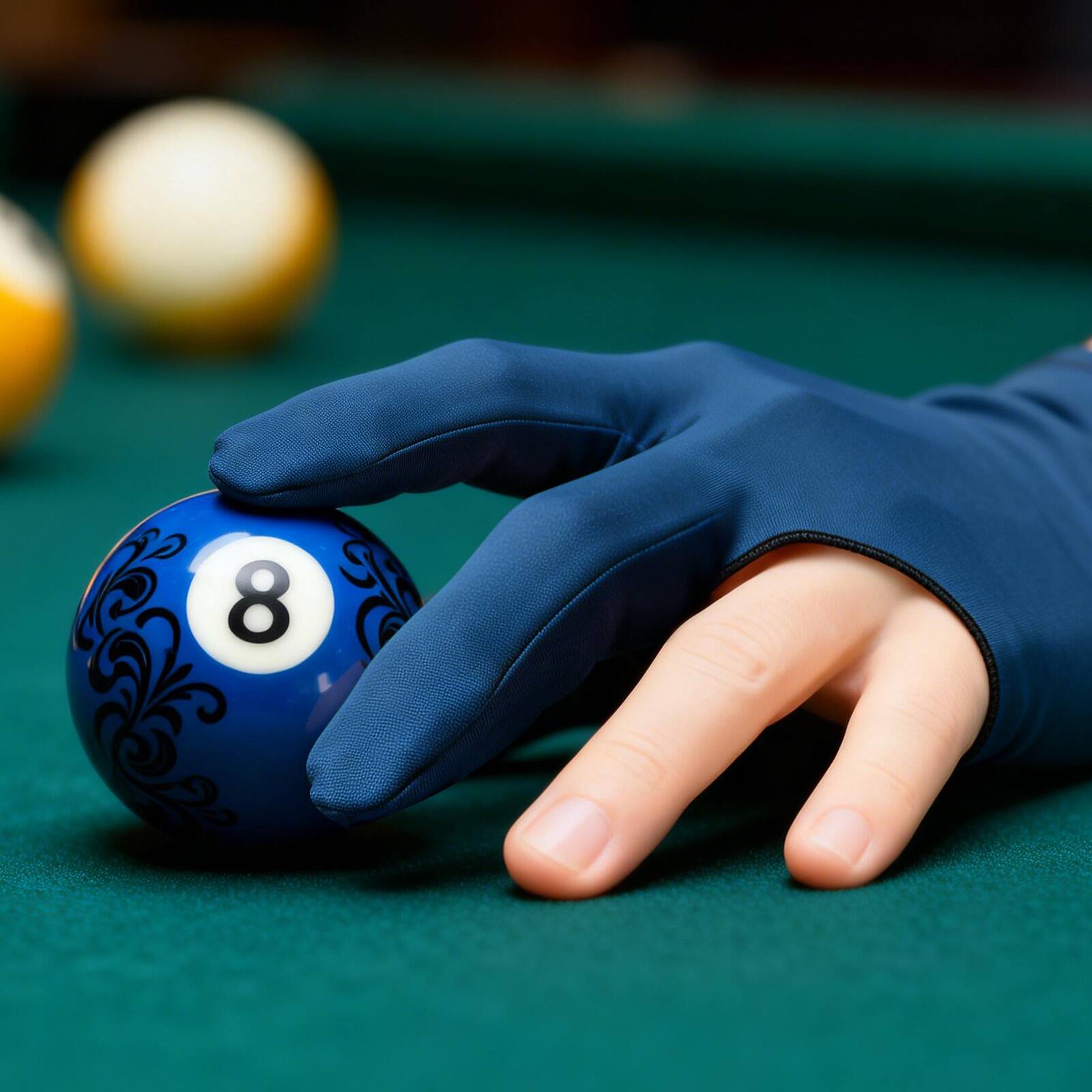 Alt View 4. Unique Bargains - Three Fingers Pool Gloves, Billiards Left Hand Cue Sport Gloves 10pcs - Fits Women Men Billiard Shooter Carom Snooker - Fuchsia.