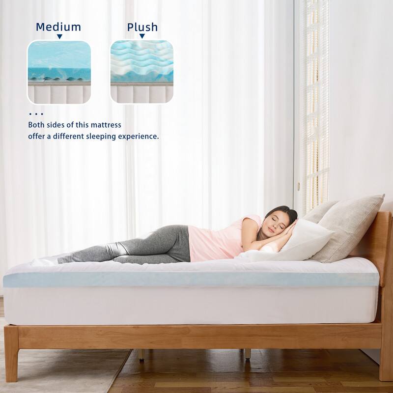 Medium
Plush
Both sides of this mattress offer a different sleeping experience.