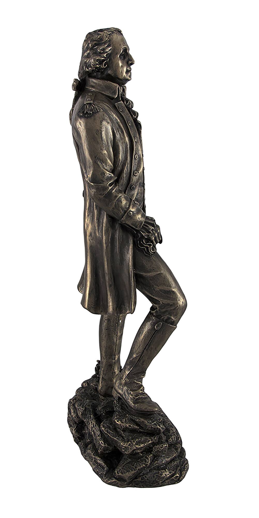 Alt View 1. Veronese Design - Bronzed President George Washington Standing Triumphantly Statue - Bronze.