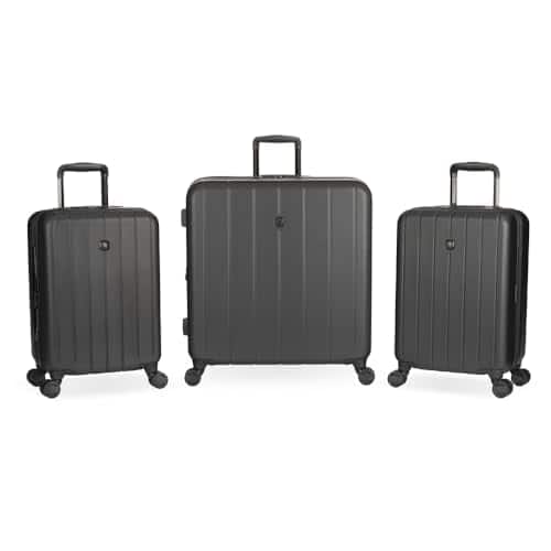 SwissGear - WANDERLUST 3-PIECE SPINNER 3-PIECE SET (19/19/25) SA8092 - Black