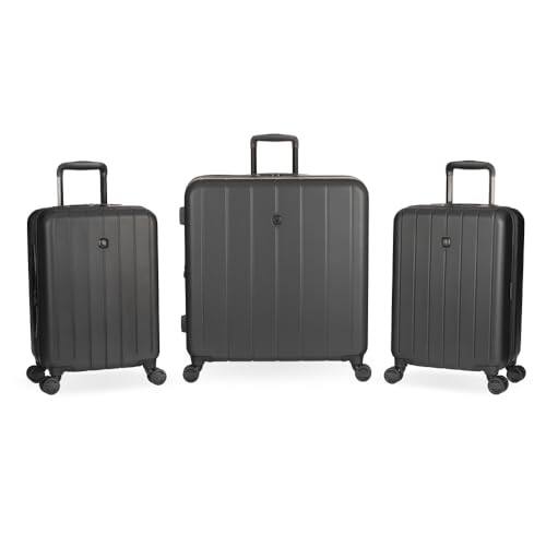 SwissGear - WANDERLUST 3-PIECE SPINNER 3-PIECE SET (19/19/25) SA8092 - Black