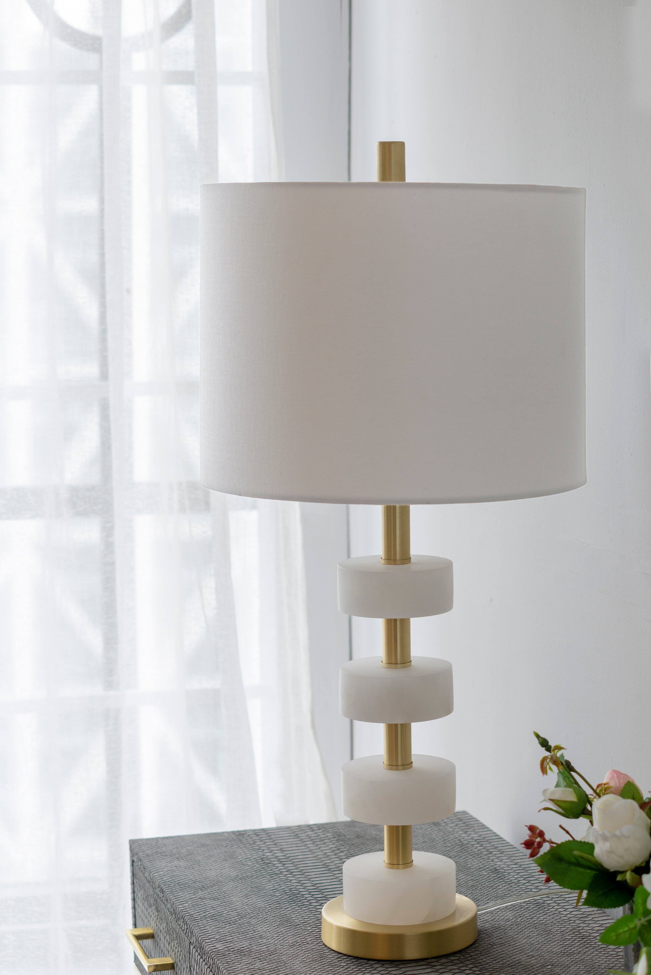 Back. Dexmalle - Dexmalle-Marble Table Lamp-White+Gold.