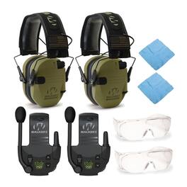 Walkers - Walker’s Razor Electronic Muffs ( Patriot) 2-Pack, Walkie Talkies & Glasses - Green