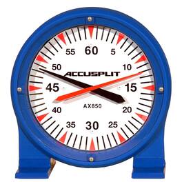 Accusplit - AX850 15" Swim Pace Clock with 12-Inch Index Face | Perfect for Swim Training, Continous and Lap Timing - Blue