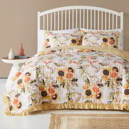 BreeBe - Somerset Quilt Set 3-Piece King/Cal King - Gold