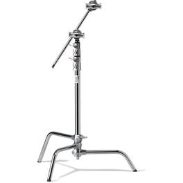 Kupo - 20" Master Raiser C-Stand with Sliding Leg Kit with 2.5" Grip Head and 20" Grip Arm with Hex Stud, Silver