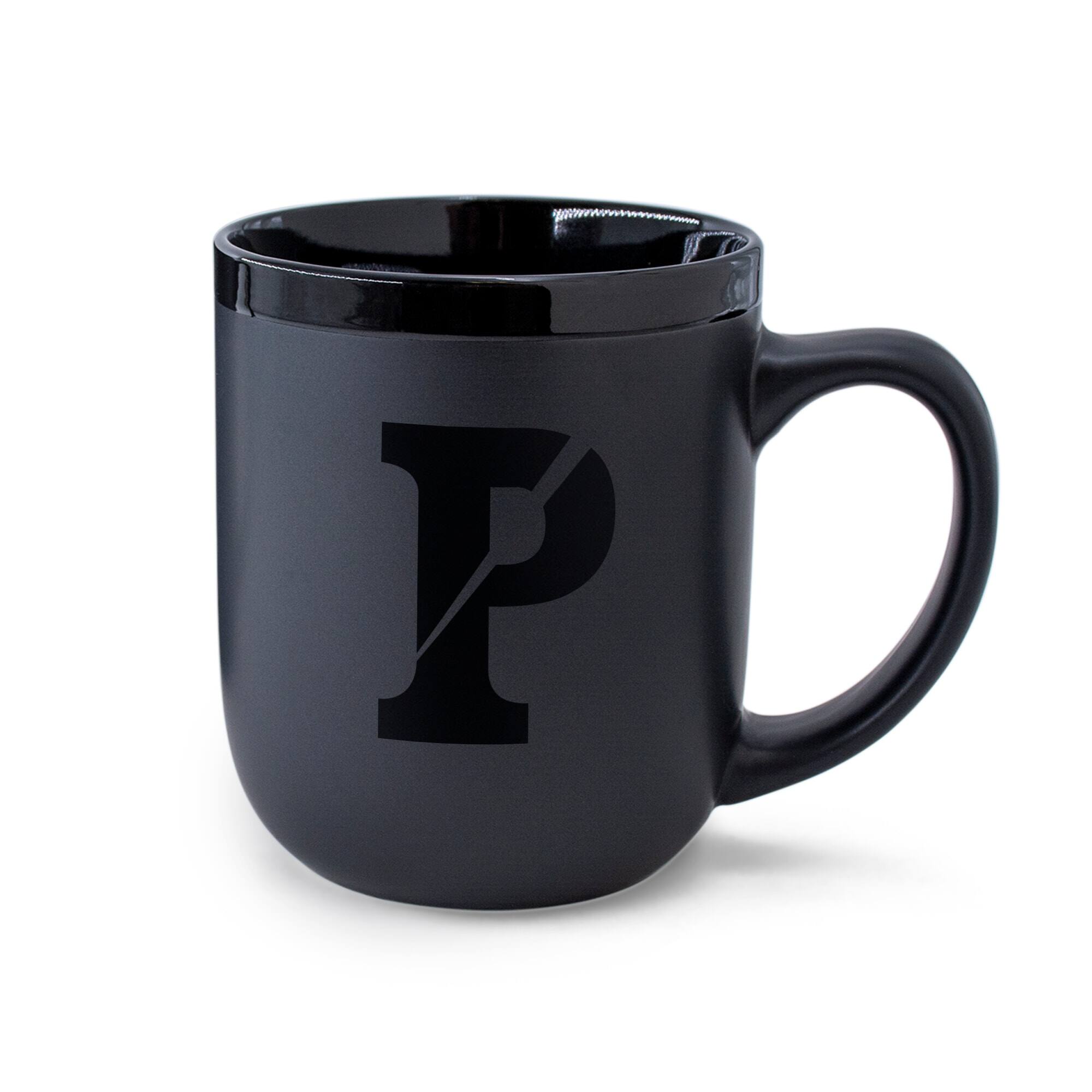 Alt View 1. WinCraft - Pennsylvania Quakers 17oz. Ceramic Mug - Black.