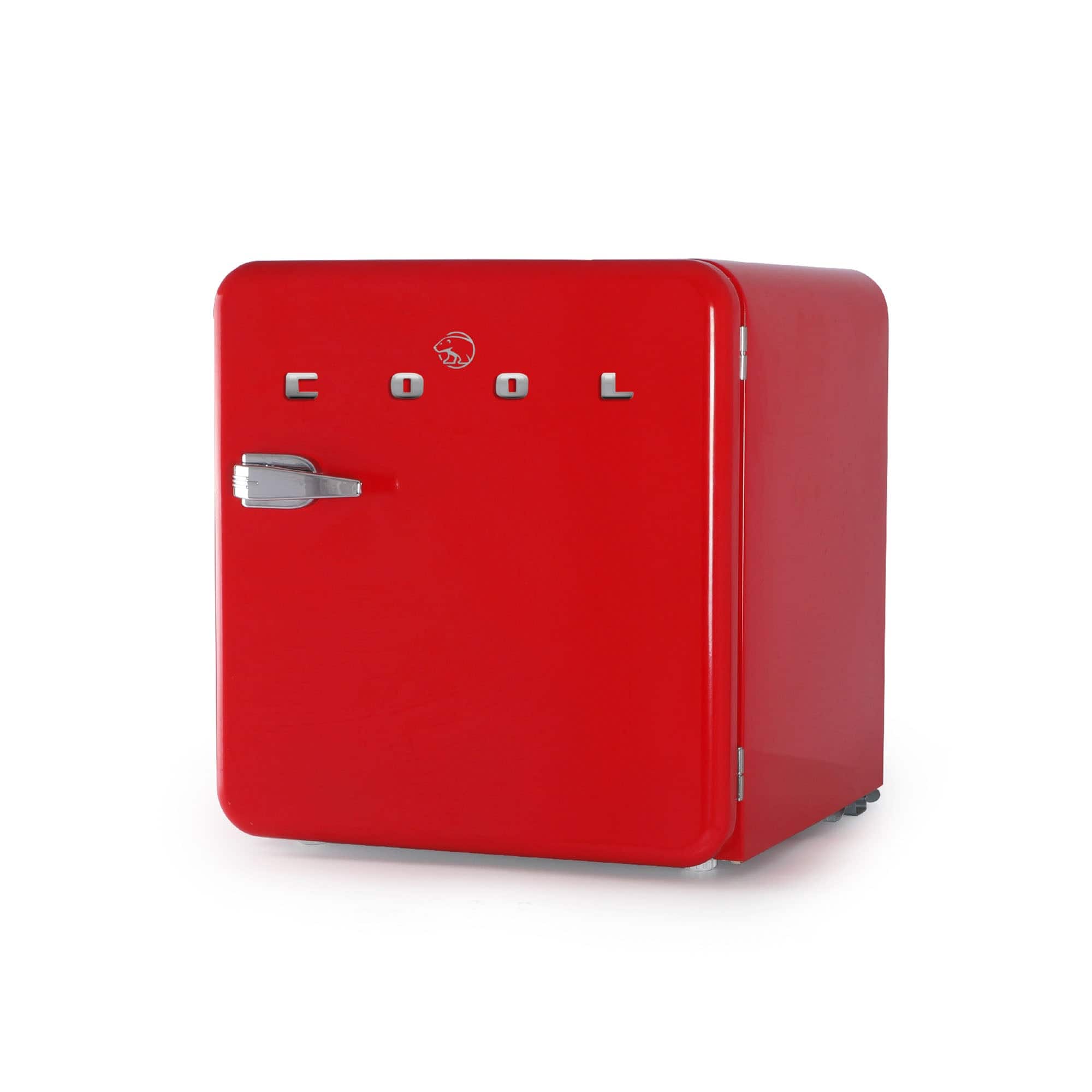 Commercial Cool - Retro 1.6 cu. ft. Freestanding Mini Fridge with Freezer - Red