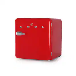 Commercial Cool - Retro 1.6 cu. ft. Freestanding Mini Fridge with Freezer - Red
