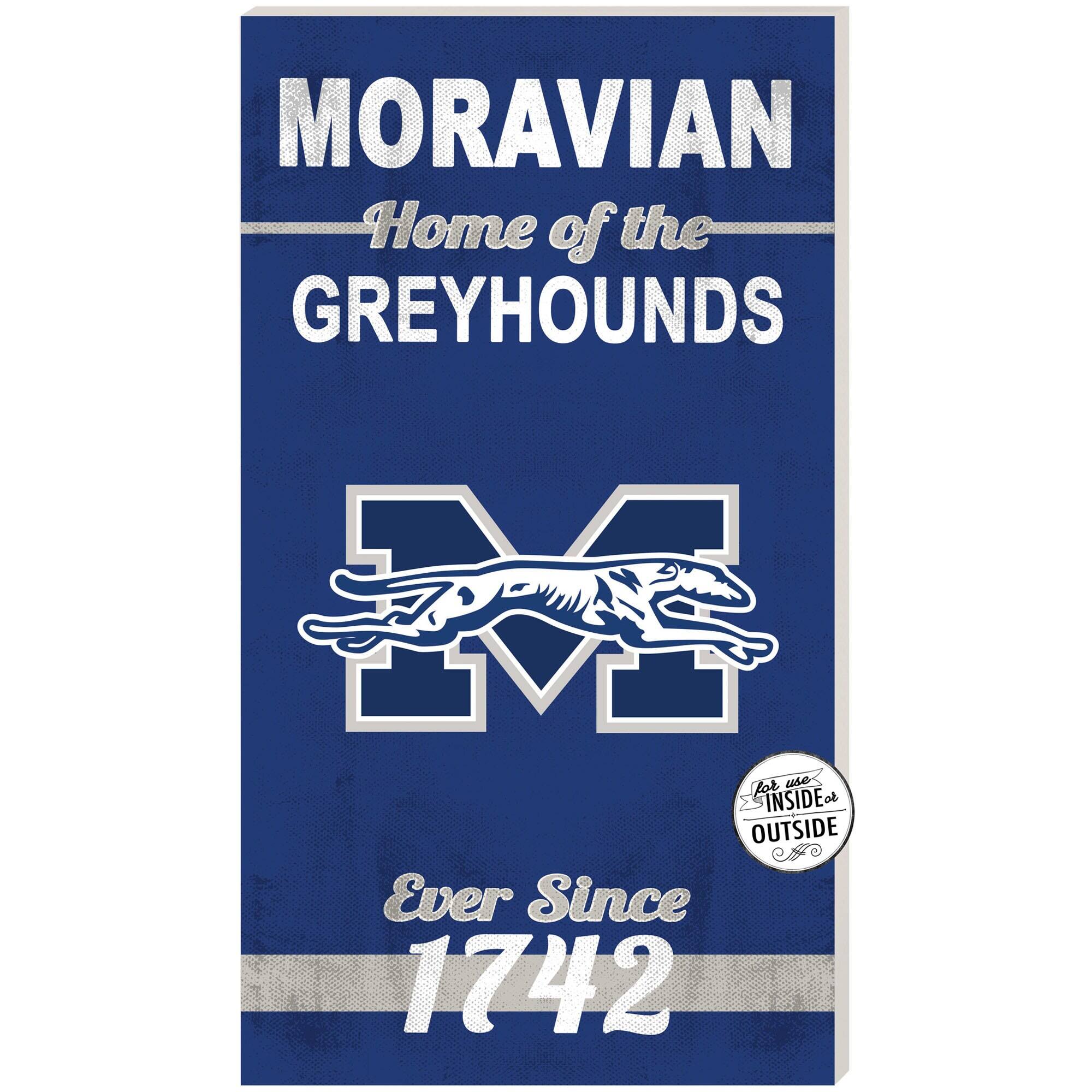 Moravian Greyhounds 11'' x 20'' Indoor/Outdoor Home Of The Sign