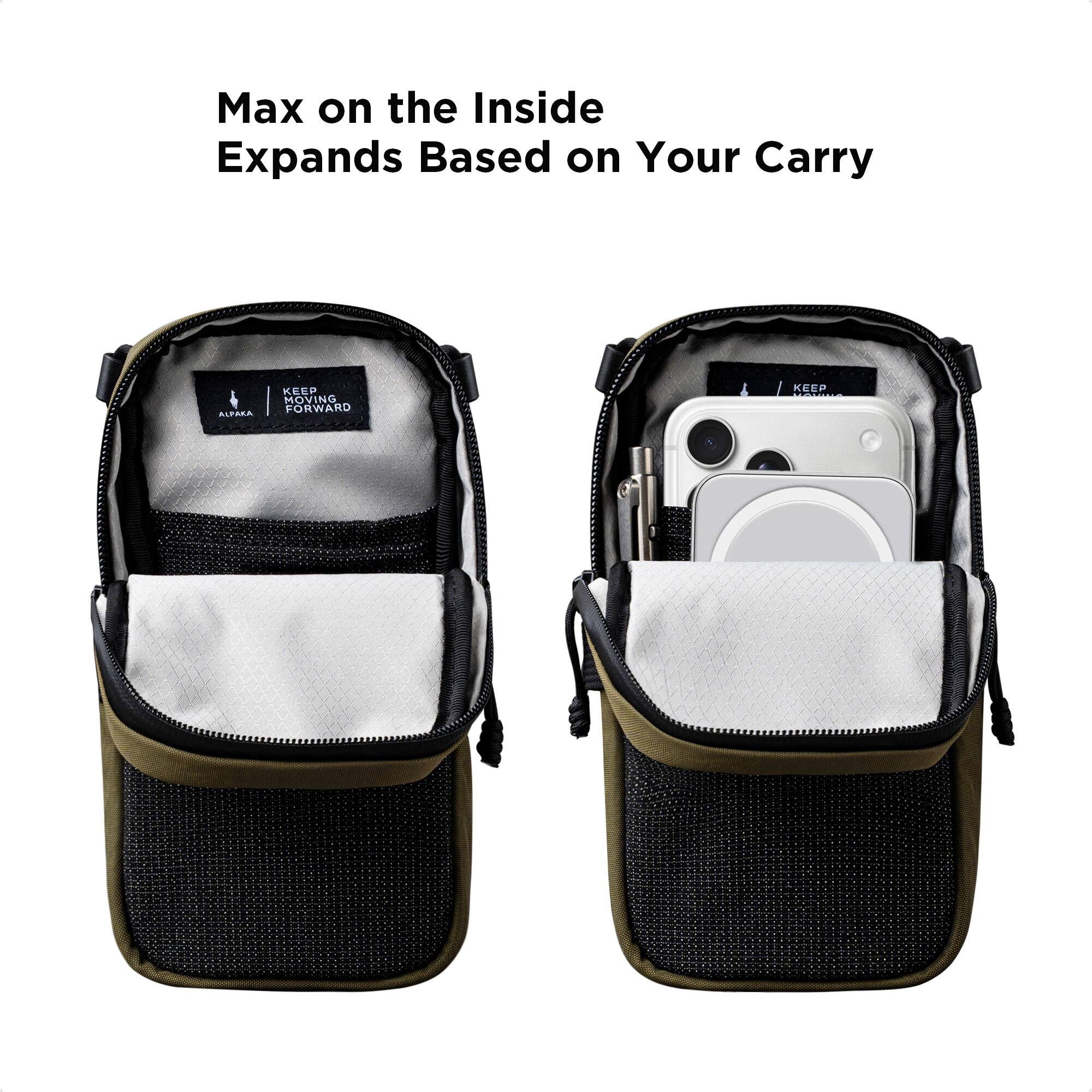 Max on the Inside Expands Based on Your Carry

KEEP MOVING FORWARD
