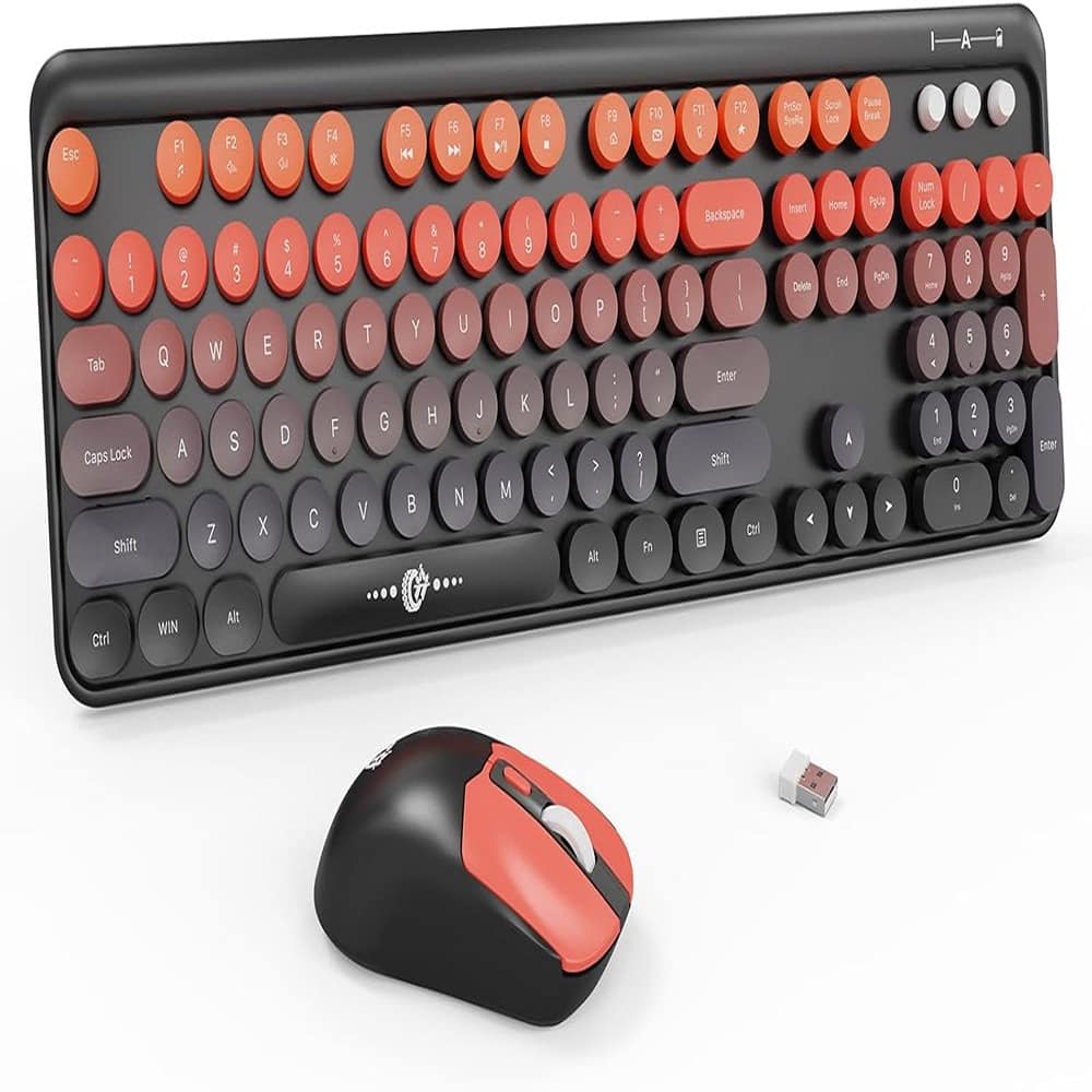 MOSZAR LLC Wireless Keyboard and Mouse Combo 2.4G Full Sized