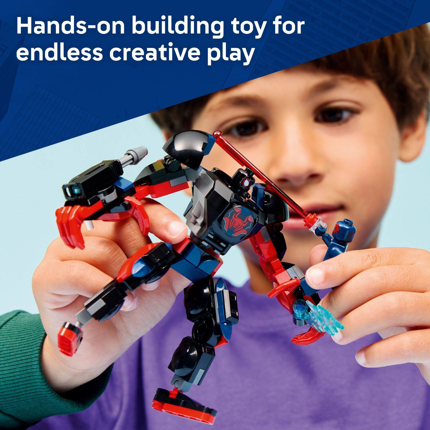 Hands-on building toy for endless creative play