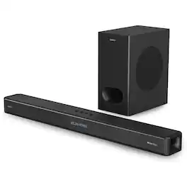 Majority Audio - Majority Sierra Dolby Atmos 4.1.2 Soundbar & Wireless Sub (400W) - Black