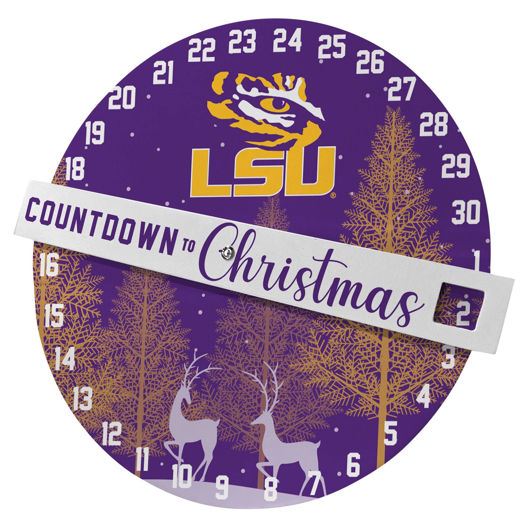 22 23 24 25 21 26 20 27 19 28 18 LSU 29 30 COUNTDOWN TO Christmas 16 15 14 13 12 11 10 9 8 7 6 5 4 3 2 1