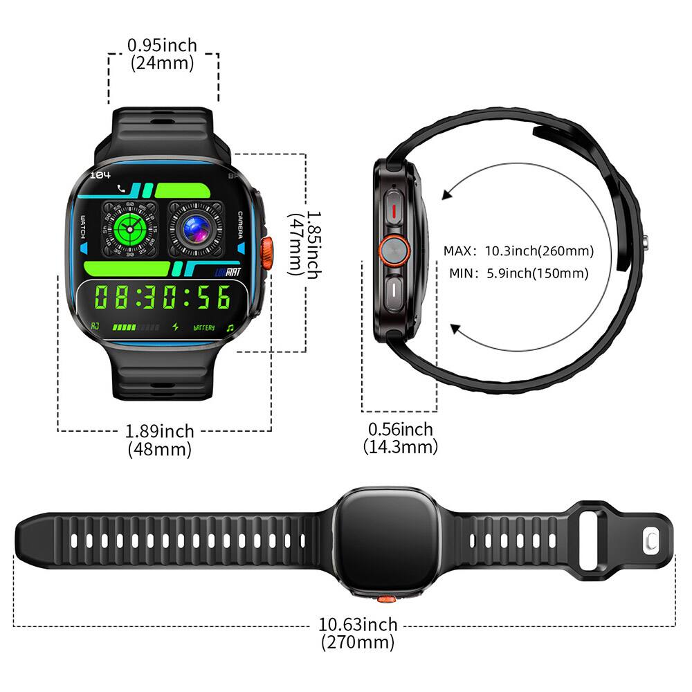 0.95 inch (24 mm)  
1.85 inch (47 mm)  
1.89 inch (48 mm)  
0.56 inch (14.3 mm)  
10.63 inch (270 mm)  

MAX: 10.3 inch (260 mm)  
MIN: 5.9 inch (150 mm)