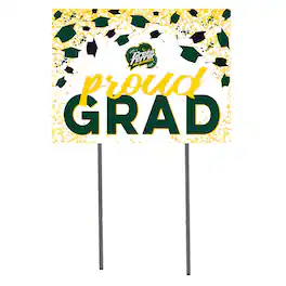 Jardine - McDaniel Green Terror 18" x 24" Proud Grad Yard Sign - White