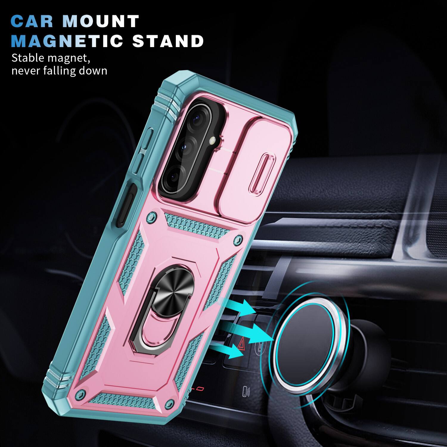 CAR MOUNT MAGNETIC STAND  
Stable magnet, never falling down