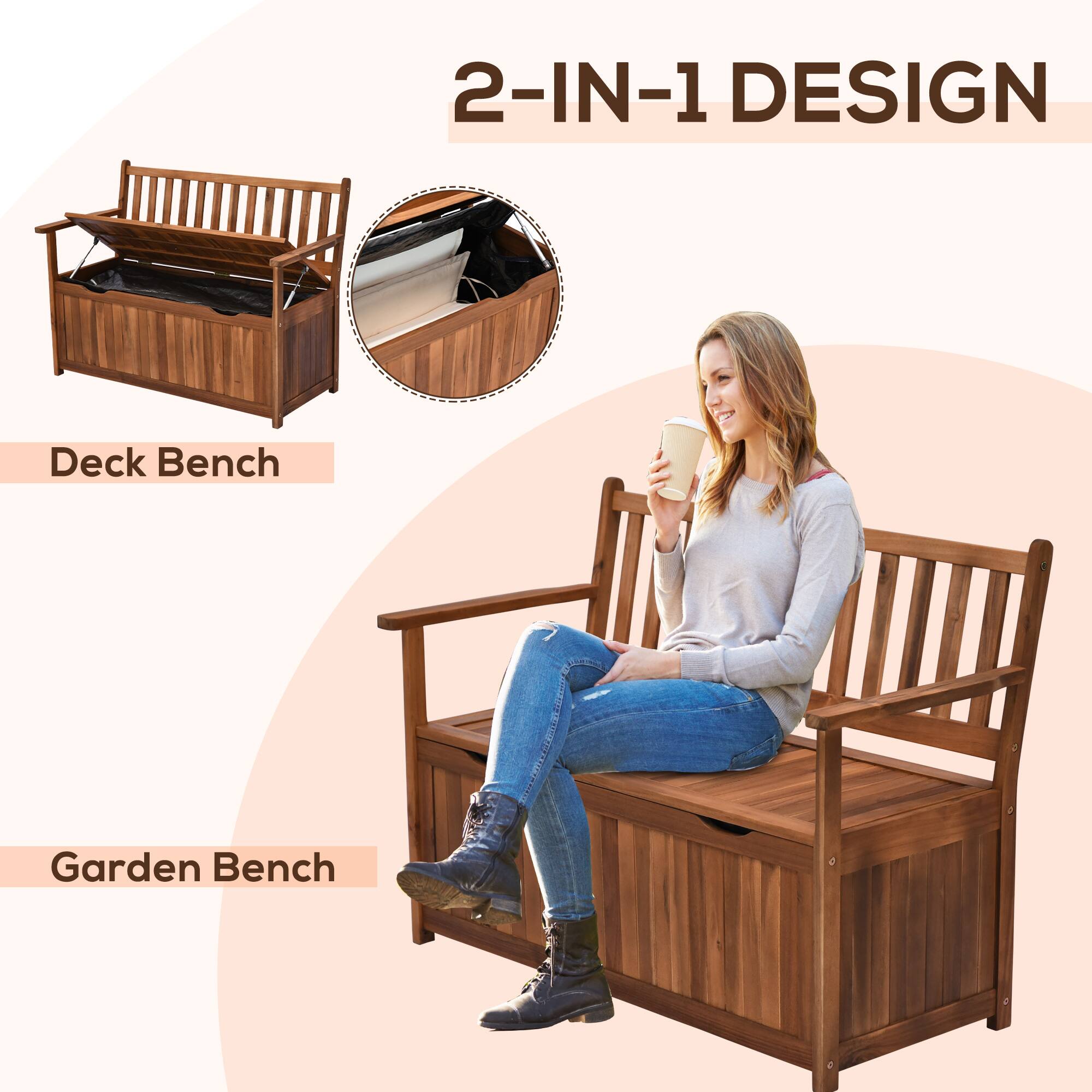 2-IN-1 DESIGN
Deck Bench
Garden Bench