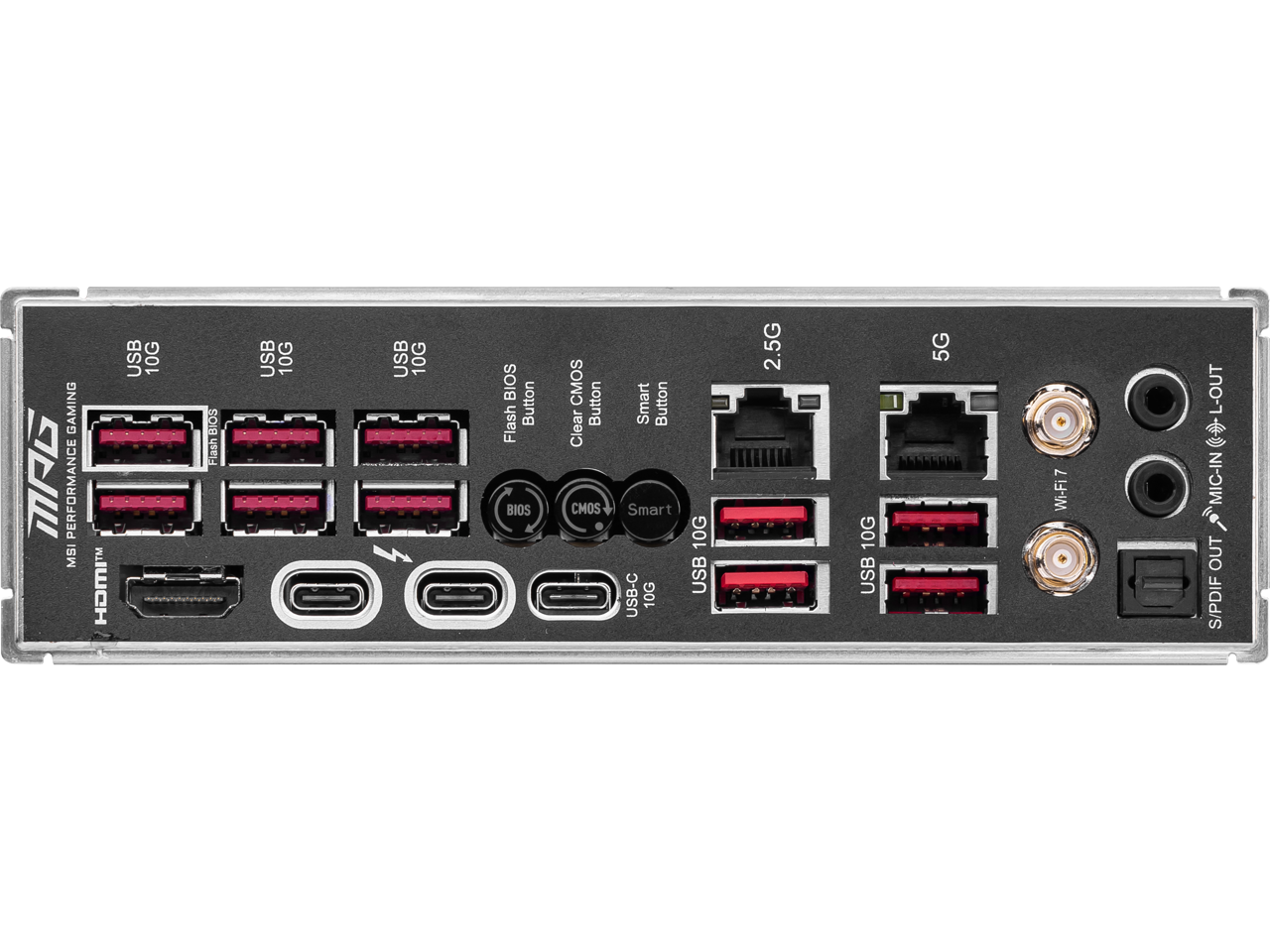 Alt View 4. MSI - MSI MPG Z890 CARBON WIFI LGA 1851 Intel Z890 ATX Motherboard.
