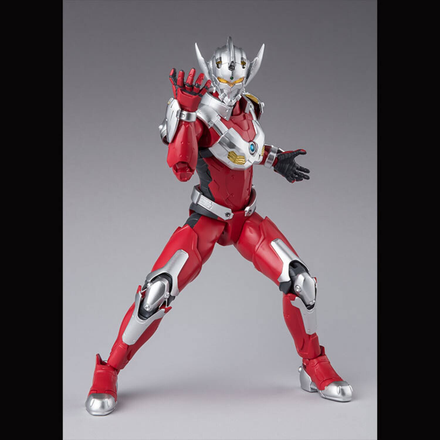 Alt View 2. Bandai - Tamashii Nations - Ultraman - S.H.Figuarts - Ultraman Suit Taro The Animation   - COLLECTIBLES - Multicolor.
