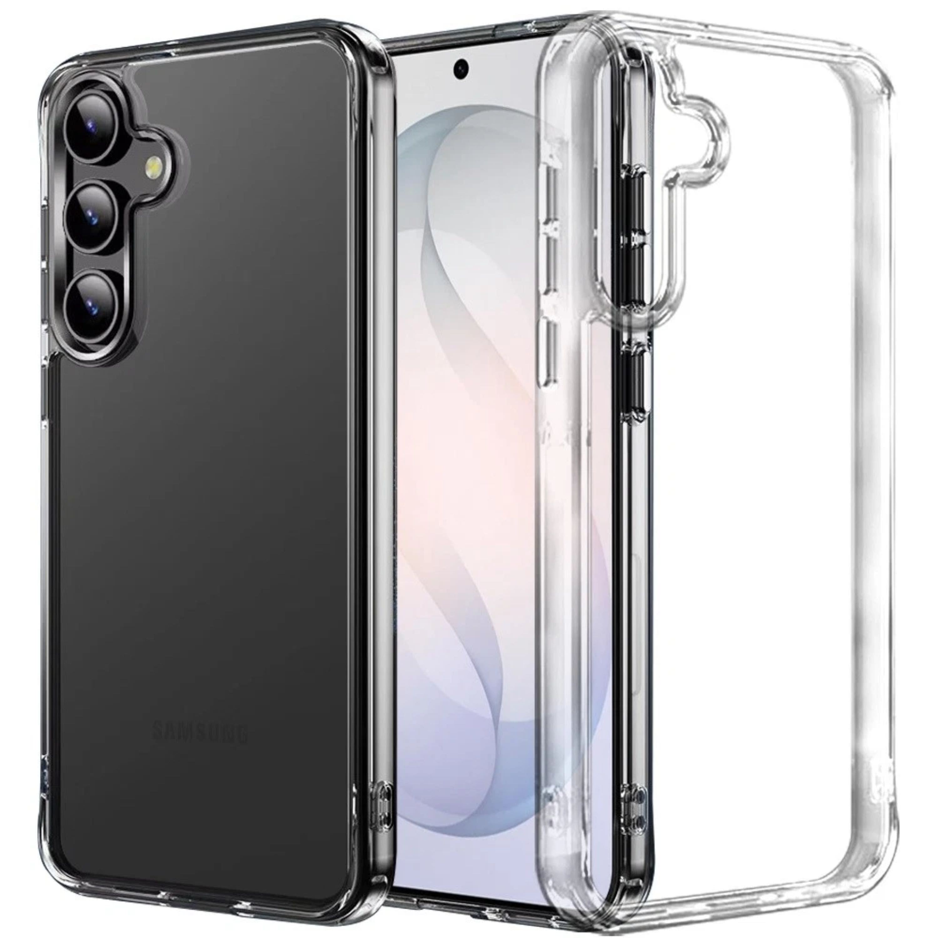 Kitcheniva - Shockproof With Chrome Buttons Plus Tempered Glass For Samsung S26 FE - Clear price history on PriceWatchPro